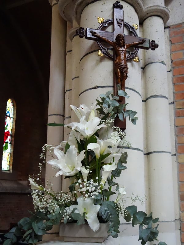 Easter flowers, St Boniface Anglican Church, Antwerp