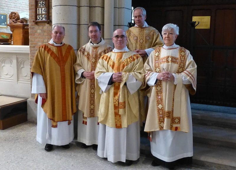 Ven Meurig Williams at Fr Brian's installation in 2013